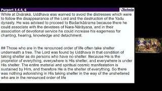 Day0051 SB 3.4.4-8: The Lord Shelter of All: Kṛṣṇa&rsquo;s Final Pastimes & Uddhava&rsquo;s Devotional Vision