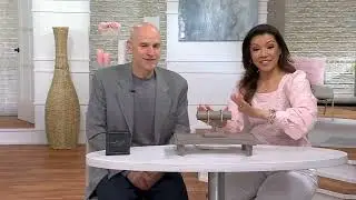 David Markstein Bronze Box Link Status Cuff w/ White Topaz on QVC