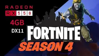 RX 550 4GB Testing Hardware Fortnite Season 4 (1080P-DX11) - RX 550 Ryzen 5 1400