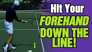 Tennis - How to Hit Your Forehand Down The Line | Tom Avery Tennis 239.592.5920