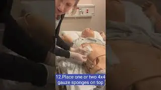 Chest tube dressing change