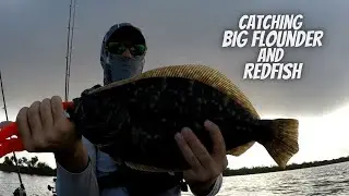Catching Big Flounder and Red Drum  (Gulf Coast Kayak Fishing)
