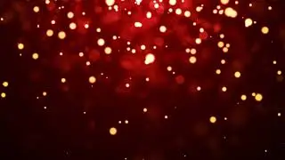 Christmas Red Lights Falling Background | Background Video