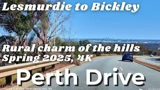Lesmurdie to Bickley&ndash;Carmel TV Broadcast Site & Victoria Dam Perth Australia (Spring 2025, 4K)