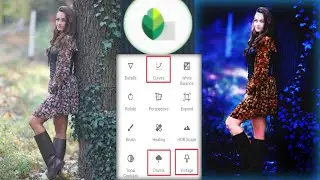 Snapseed dark blue effect photo editing tutorial