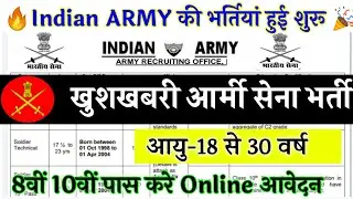 Indian Army Vacancy 10th Pass 2022 | Indian Army Bharti 2022, Indian Army Recruitment 2022 | 10th
