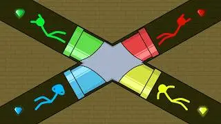Red and Blue , Stickman Animation - (Escape Part 86-90)