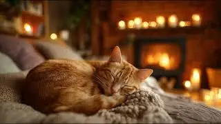 Sleepy Cat Piano 🌙 Soft Piano Music for Overthinking Minds at Night