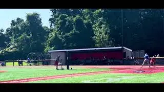 Noah Heath 2025 MIF.  On field Batting practice.