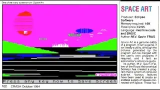 Space Art | 1984 | ZX Spectrum 16K