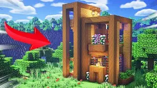 CLEAN Spruce Survival House｜Minecraft Tutorial #292