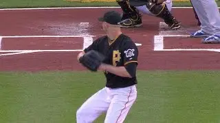 CHC@PIT: Happ strikes out Fowler to start Bucs' debut
