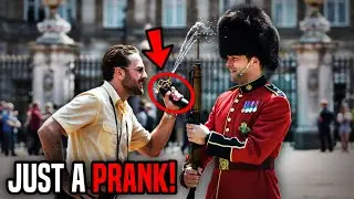 Foreign Tourist Pranks a Royal Guard &mdash; Instantly Regrets It