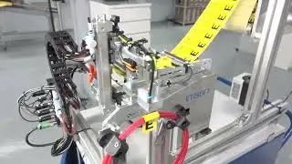 Flag label application. How to automate the labelling of long products with a circular cross-section