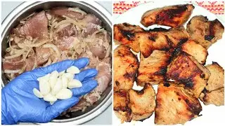 Cum marinam carnea de porc pentru frigarui || @retetedelicioase3