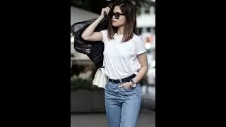 Spring Outfit Combination With Jeans And T Shirt