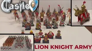 Red Lion Knight Army 150+ Showcase Lego Castle