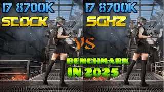 i7 8700k Stock vs 5GHZ OC in 2025