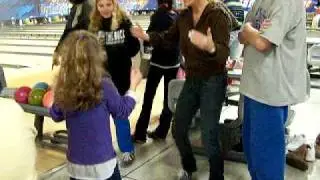 little girl dancing bowler