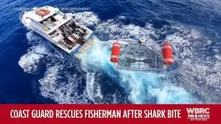 U.S. Coast Guard rescues fisherman after shark bite
