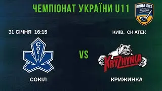 🏒 Сокіл 1  - Крижинка  🏆 ЧУ U11 | 31.01.2025