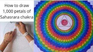 How to draw 1,000 petals of Sahasrara chakra/Crown Chakra.Geometric Art- 29