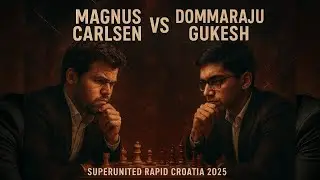 Magnus Carlsen vs Dommaraju Gukesh | SuperUnited Rapid Croatia 2025 | English Opening Brilliance