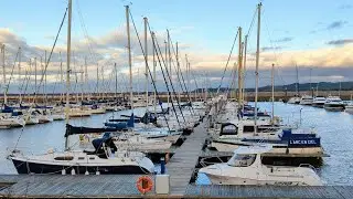 SCOTLAND: Boats at Troon Harbour and Birds on the Beach | Ayrshire