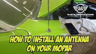 How To Install A 68-74 Mopar GTX Cuda Charger Challenger Dart Demon Antenna - Easiest Way