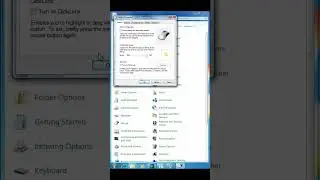 How to Turn on click lock in windows 7