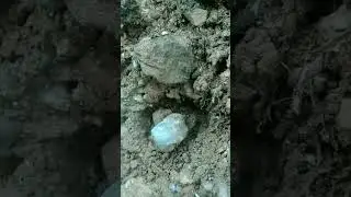 Blue Gem Stone Natural Gem Mining #shorts #gemstone #crystals #treasure #gemmining