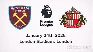 West Ham United vs Sunderland - Premier League - 24th January 2026 - Match Report  (AUDIO ONLY)