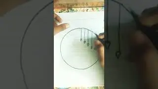 learn to draw tree branch and hanging heart 💓#hanginghearts #drawing #shorts #viralvideo