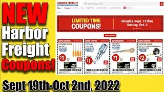Harbor Freight Coupon Drop |  What Are The Deals? September 19th - October 2nd, 2022