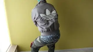 Showing my camo chillpants with satin boxershorts #phoenixledger #satinboxershorts #bomberjacket