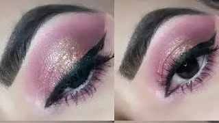 Pink and copper Eye look