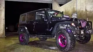 AEV Lift Install. Jeep Wrangler JK. Loki Lights. American Expedition Vehicles.