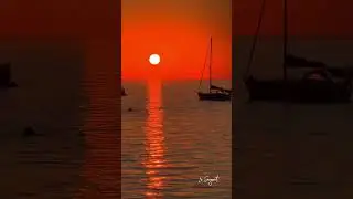 Coucher de soleil en timelapse depuis la baie de Stagnolu vers Bonifacio en Corse