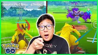 NO WAY THIS HAPPENED While Using Haxorus in Go Battle Great League in Pokemon GO!