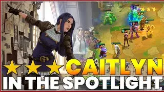 ⭐⭐⭐ Caitlyn in the SPOTLIGHT! -  S6 Teamfight Tactics