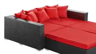 Modway Palisades Outdoor Patio Daybed EEI613EXPWHISET at Appliancesconnection.com