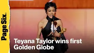 Teyana Taylor cries and curses as she wins first Golden Globe for 'One Battle After Another'