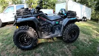 Can-am Outlander 850 new tires, wheels, Elka Shocks, A-Arms, clutch. Walk around