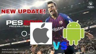 Finally iOS can Play with Android. Pes 2019 Mobile Update v3.1.1&bull; Cross Play