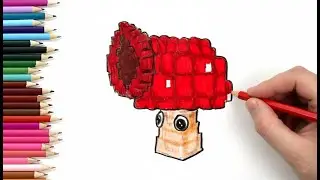 How to draw Shroombino | Plants vs Brainrots (ROBLOX)