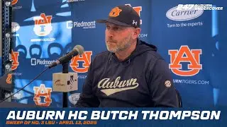 Auburn HC Butch Thompson | LSU sweep