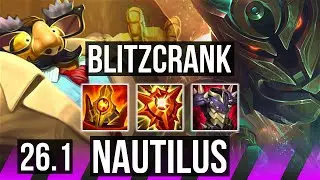 BLITZCRANK & Smolder vs NAUTILUS & Miss Fortune (SUP) | EUW Master | 26.1