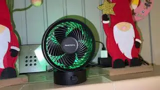 SmartDevil USB Desk Fan, Small Personal Desktop Table Fan with Strong Wind unboxing and instructions