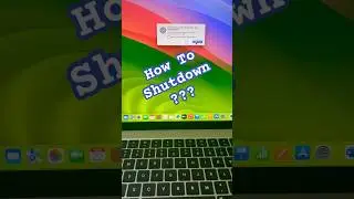 🧑🏻‍💻How To Shutdown Laptop🤔 #shorts #apple #shutdown #macos