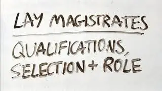 A-Level LAW (OCR) PAPER 1 - (ELS) LAY MAGISTRATES
